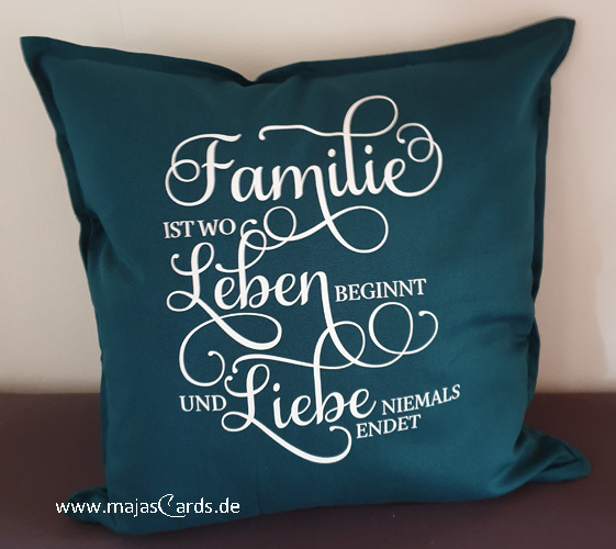 Kissen "Familie-Leben-Liebe"